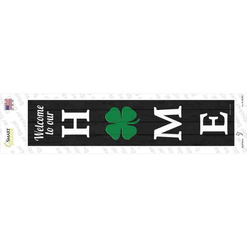 Home Shamrock Novelty Narrow Sticker Decal Small