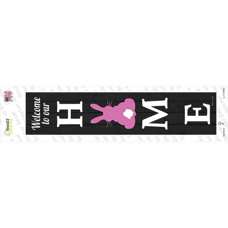 Home Bunny Novelty Narrow Sticker Decal