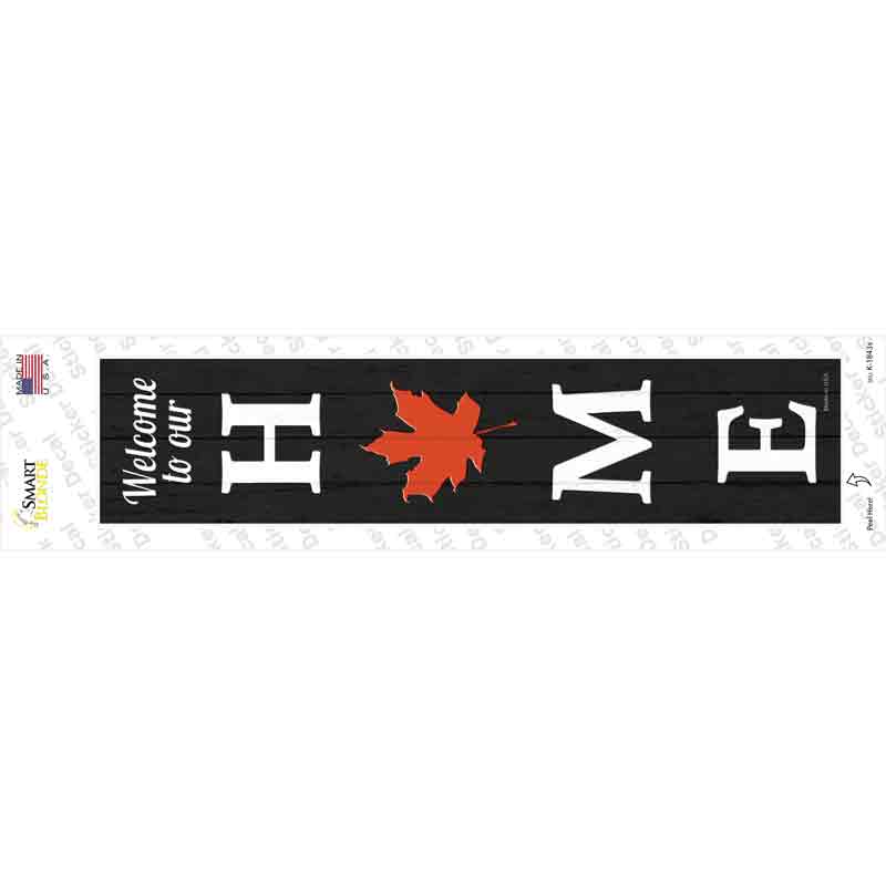 Home Leaf Novelty Narrow Sticker Decal