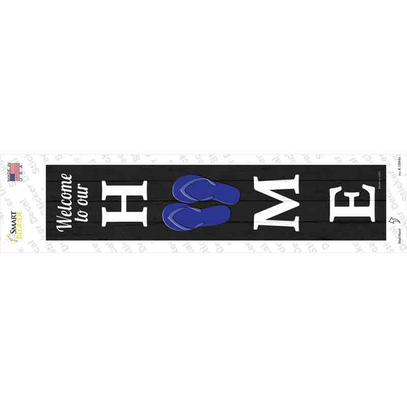 Home Flip Flops Novelty Narrow Sticker Decal