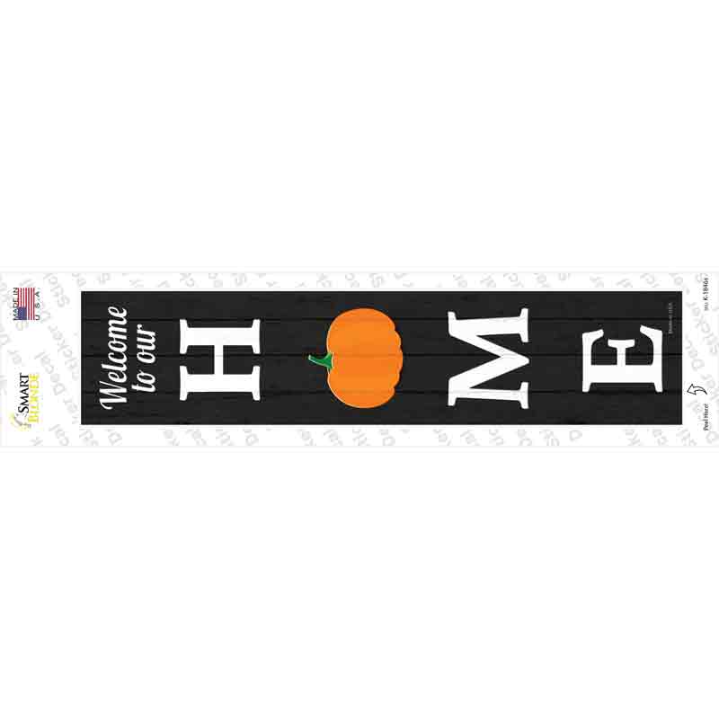 Home Pumpkin Novelty Narrow Sticker Decal