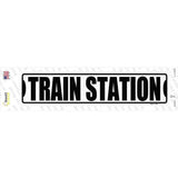 Train Station Novelty Narrow Sticker Decal