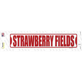 Strawberry Fields Novelty Narrow Sticker Decal Small