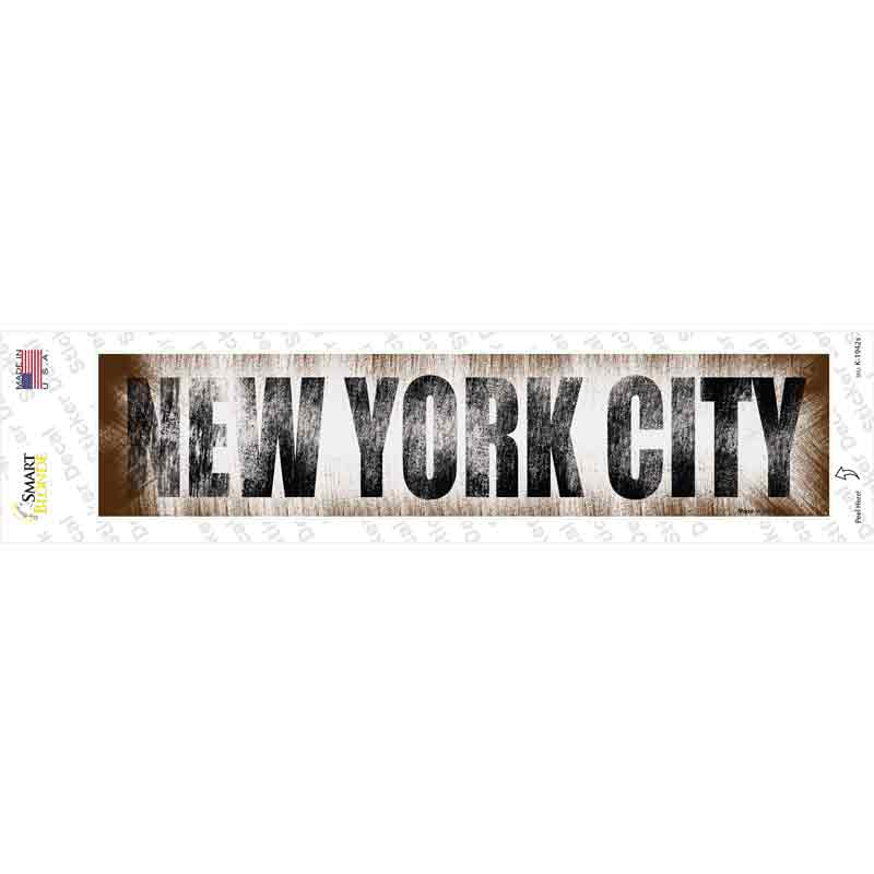 New York City Novelty Narrow Sticker Decal Small