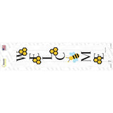 Welcome Bee Vertical Novelty Narrow Sticker Decal