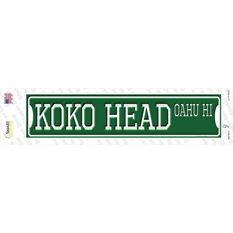 Koko Head Oahu HI Novelty Narrow Sticker Decal | Smart Blonde