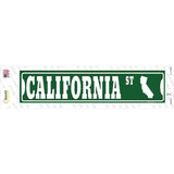 California St Silhouette Novelty Narrow Sticker Decal Small