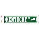 Kentucky St Silhouette Novelty Narrow Sticker Decal Small