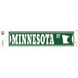 Minnesota St Silhouette Novelty Narrow Sticker Decal Small