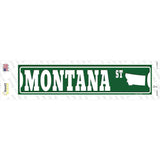 Montana St Silhouette Novelty Narrow Sticker Decal Small