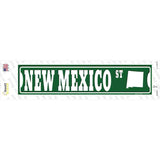 New Mexico St Silhouette Novelty Narrow Sticker Decal Small