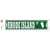 Rhode Island St Silhouette Novelty Narrow Sticker Decal Small