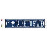 Palmetto State SC Flag Novelty Narrow Sticker Decal K-2034 Small