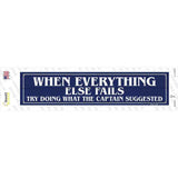 What The Captain Suggested Novelty Narrow Sticker Decal