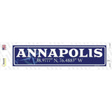 Annapolis Novelty Narrow Sticker Decal Small