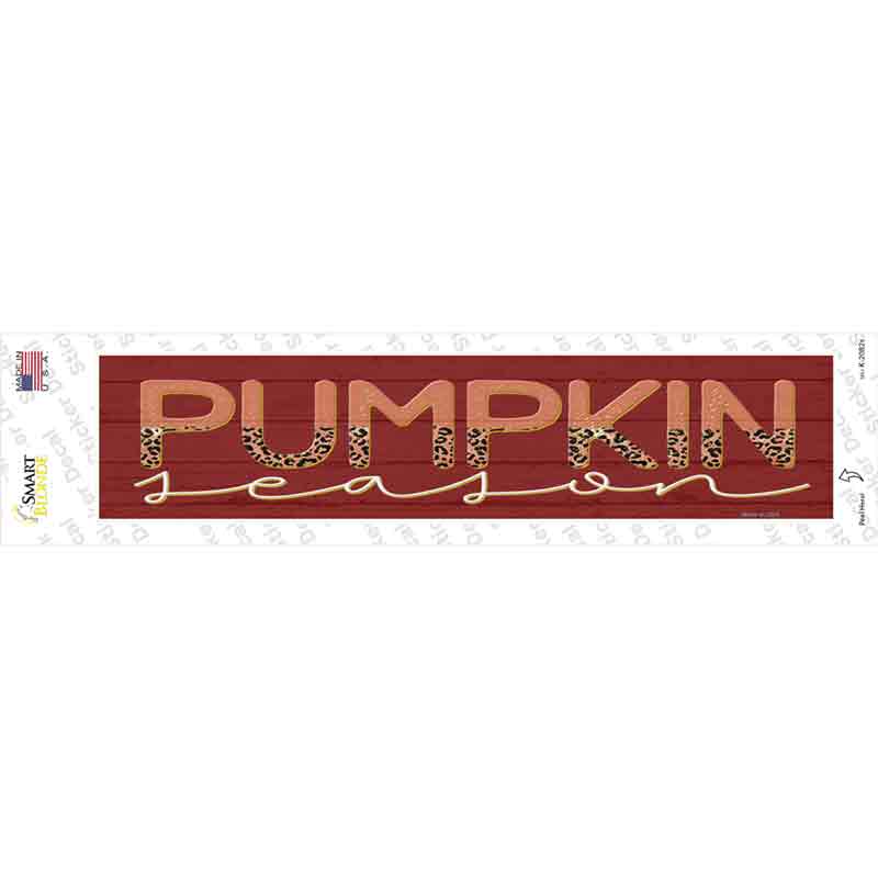 Pumpkin Season Novelty Narrow Sticker Decal Small