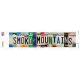 Smoky Mountains Strips Novelty Narrow Sticker Decal Small