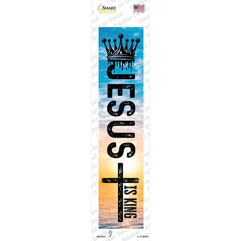 Jesus Is King Novelty Narrow Sticker Decal K-2088s