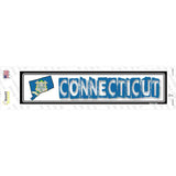 Connecticut Outline Novelty Narrow Sticker Decal Small