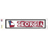 Georgia Outline Novelty Narrow Sticker Decal Small