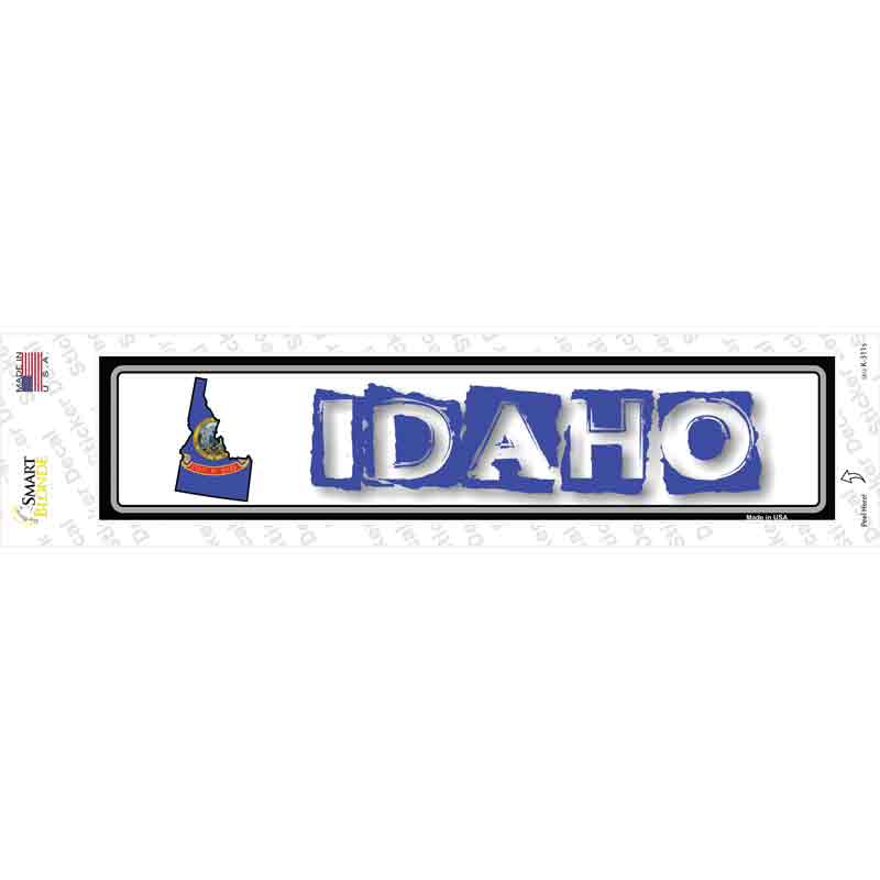 Idaho Outline Novelty Narrow Sticker Decal Small