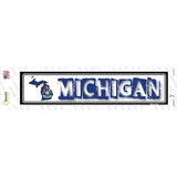 Michigan Outline Novelty Narrow Sticker Decal Small