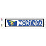 Montana Outline Novelty Narrow Sticker Decal Small