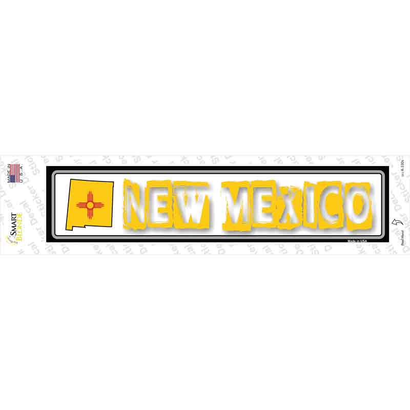 New Mexico Outline Novelty Narrow Sticker Decal Small