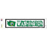 Washington Outline Novelty Narrow Sticker Decal Small