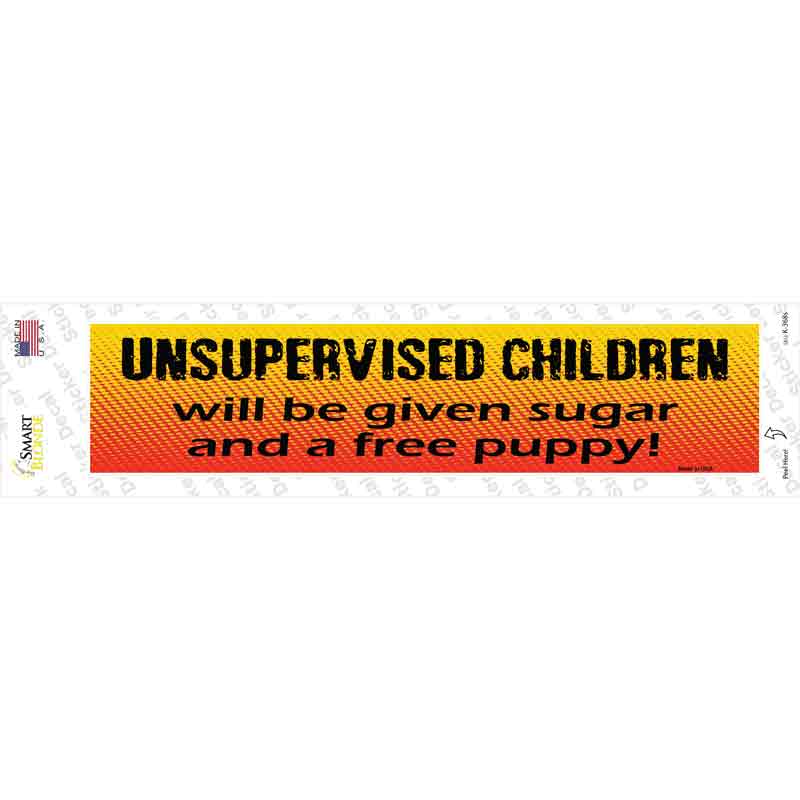 Unsupervised Children Novelty Narrow Sticker Decal