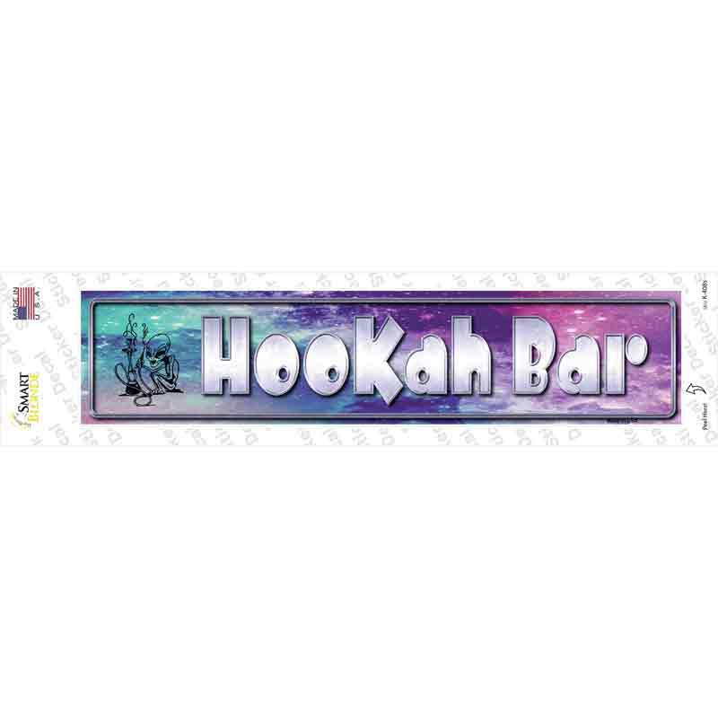 Hookah Bar Novelty Narrow Sticker Decal