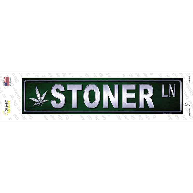 Stoner Novelty Narrow Sticker Decal Small