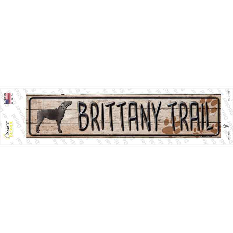 Brittany Trail Novelty Narrow Sticker Decal Small