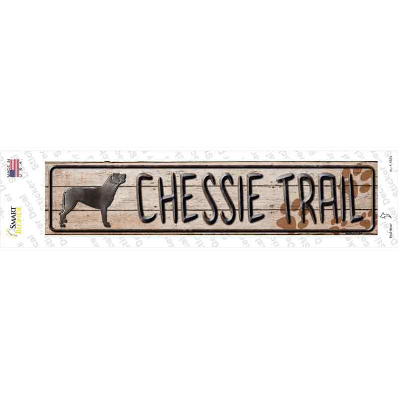 Chessie Trail Novelty Narrow Sticker Decal Small