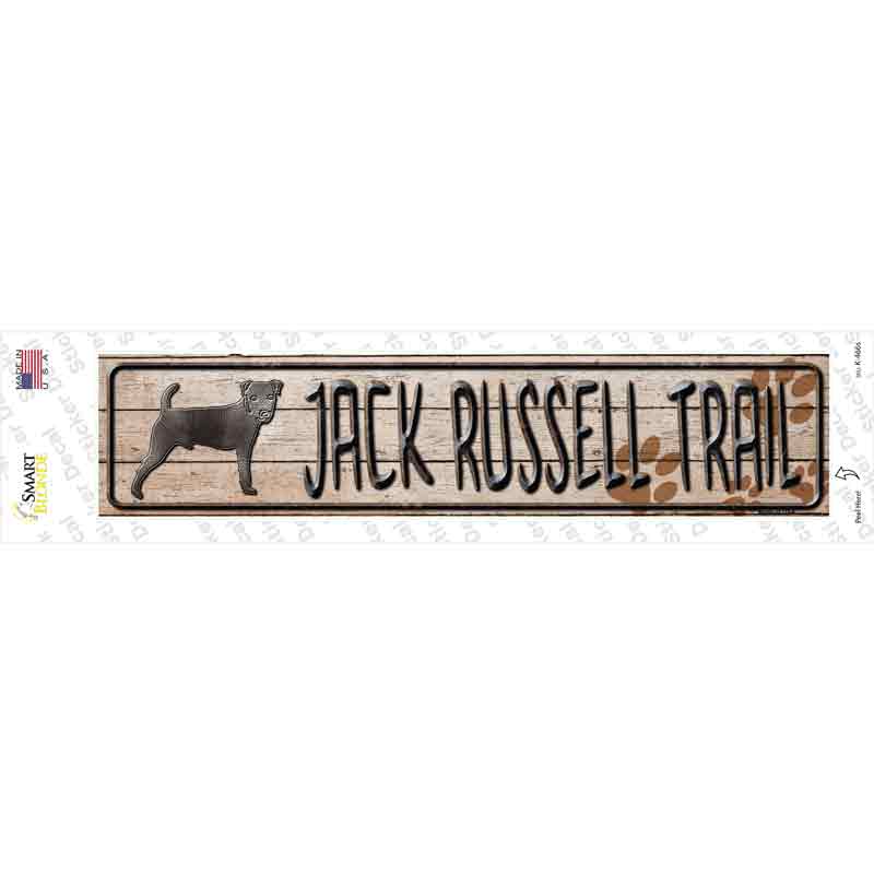 Jack Russell Trail Novelty Narrow Sticker Decal Small