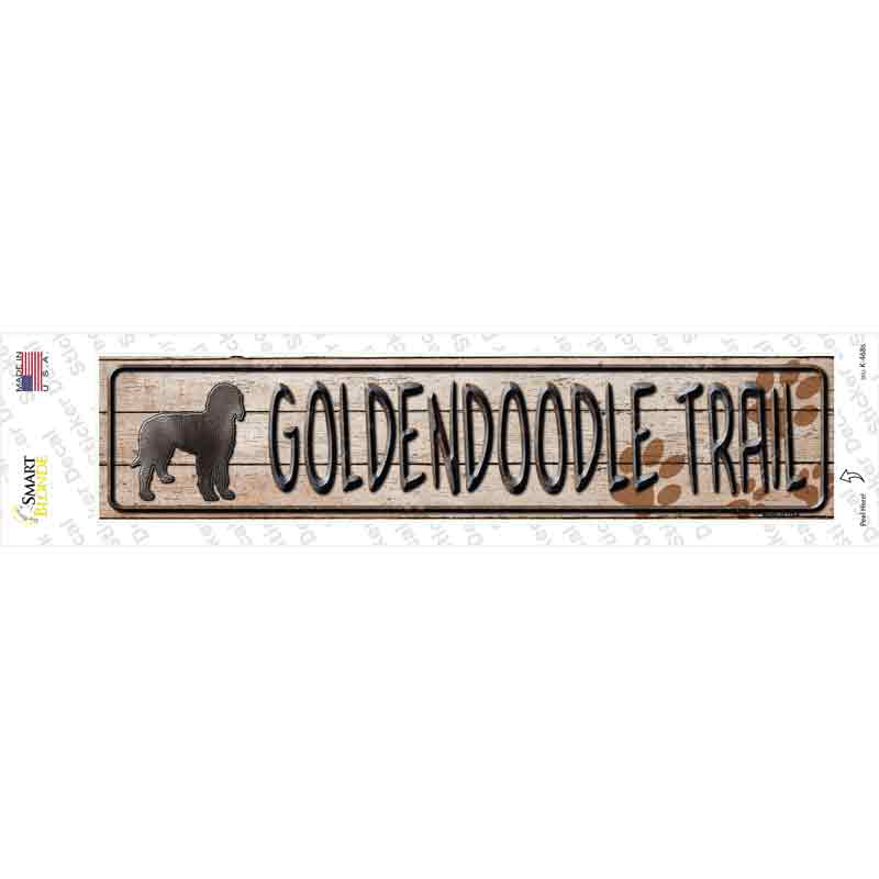 Golden Trail Novelty Narrow Sticker Decal Small