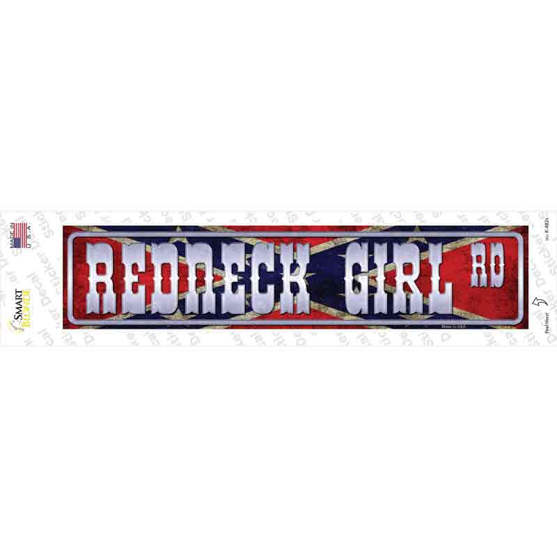 Redneck Girl Rd Novelty Narrow Sticker Decal Small