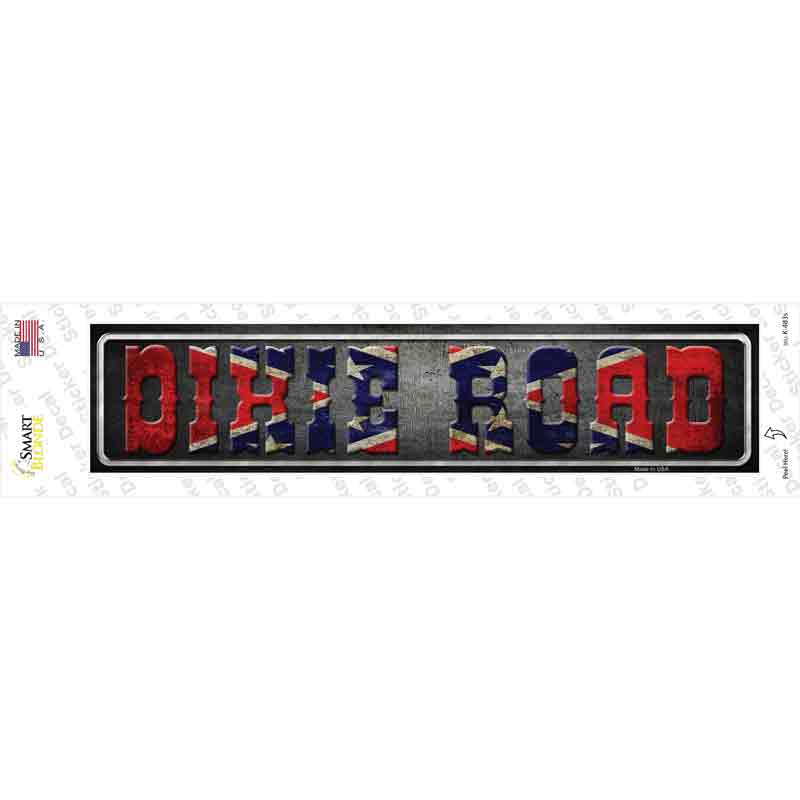 Dixie Road Novelty Narrow Sticker Decal Small