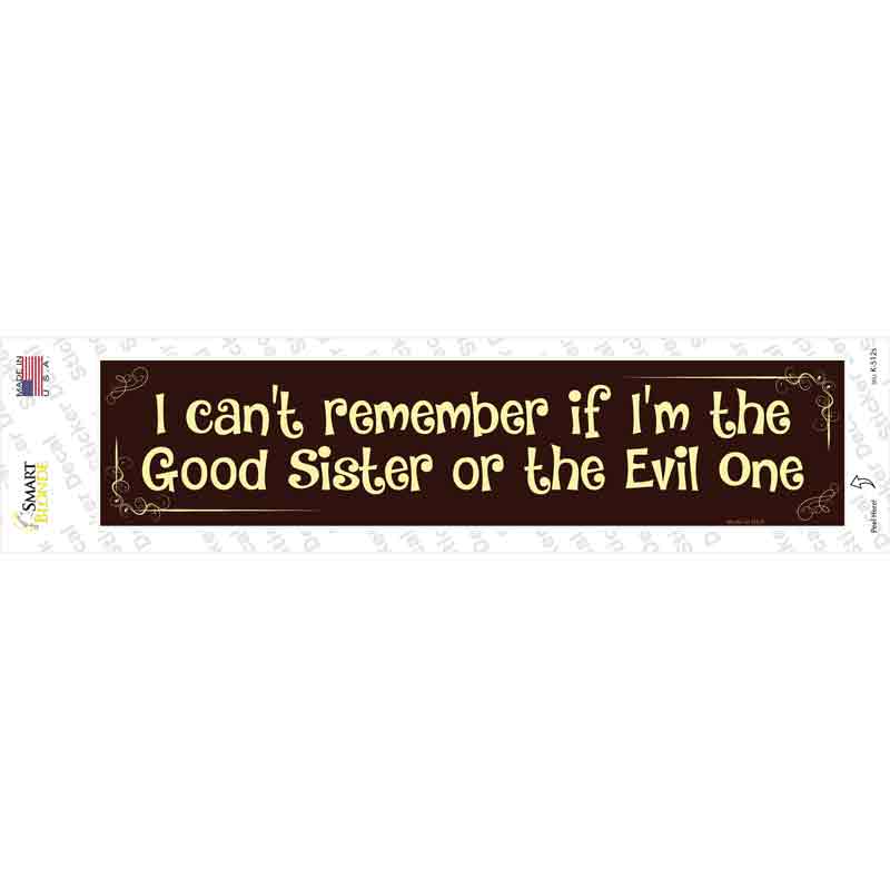 I Cant Remember Novelty Narrow Sticker Decal