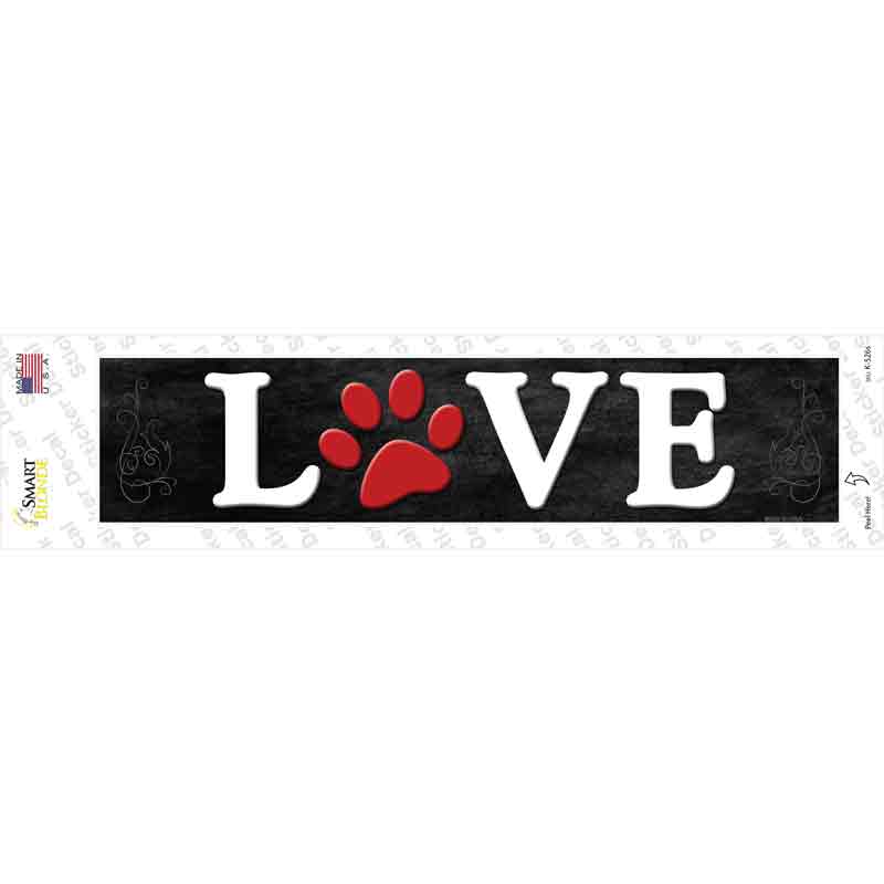 Love Novelty Narrow Sticker Decal