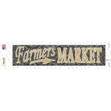 Farmers Market Tan Novelty Narrow Sticker Decal Small