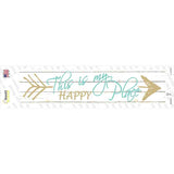 This Is My Happy Place Novelty Narrow Sticker Decal