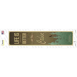 Life Is Better At The Cabin Novelty Narrow Sticker Decal
