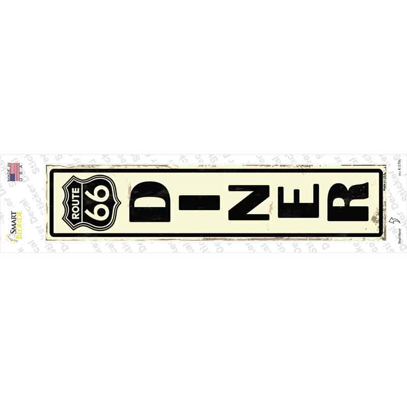 Route 66 Diner Novelty Narrow Sticker Decal