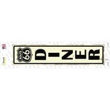 Route 66 Diner Novelty Narrow Sticker Decal