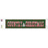 Country Christmas Novelty Narrow Sticker Decal Small