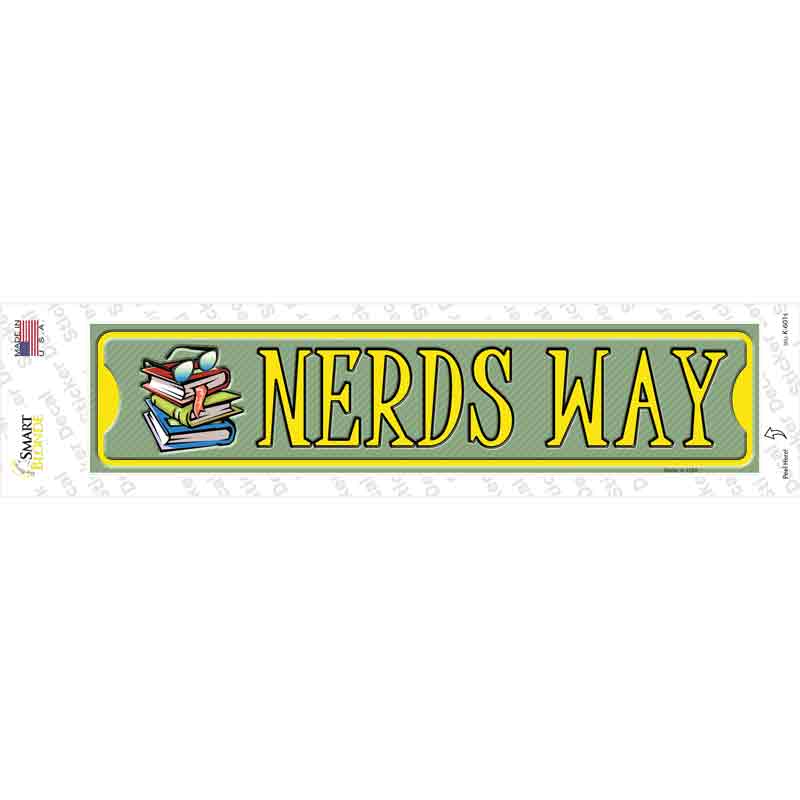 Nerds Way Novelty Narrow Sticker Decal