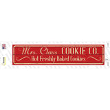 Mrs Claus Cookie Co Novelty Narrow Sticker Decal Small