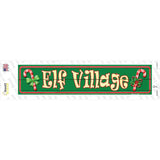 Elf Village Novelty Narrow Sticker Decal Small