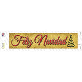 Feliz Navidad Novelty Narrow Sticker Decal Small